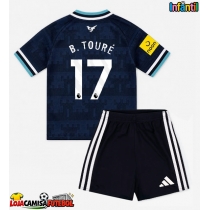 Camisa de Futebol Newcastle United Bazoumana Toure #17 Equipamento Secundário Infantil 2026-27 Manga Curta (+ Calças curtas)
